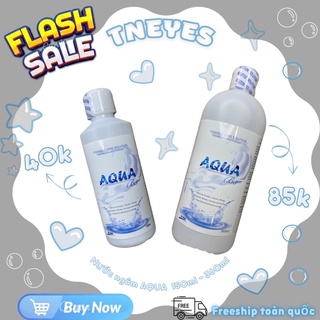 Nước ngâm rửa kính áp tròng TNEYES 150ml-360ml AQUA