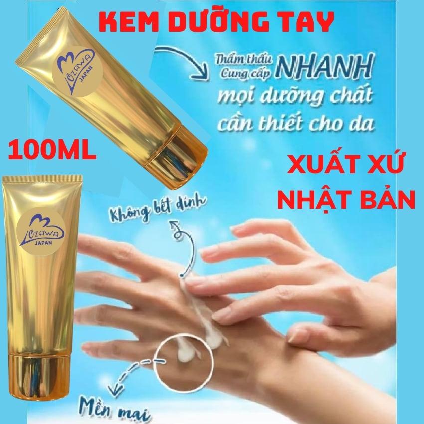 Kem dưỡng da tay da chân nhật bản OZAWA CREAM HAND SKIN CARE 100ml cấp ẩm mềm mịn da chống khô nức nẻ da shop bomby