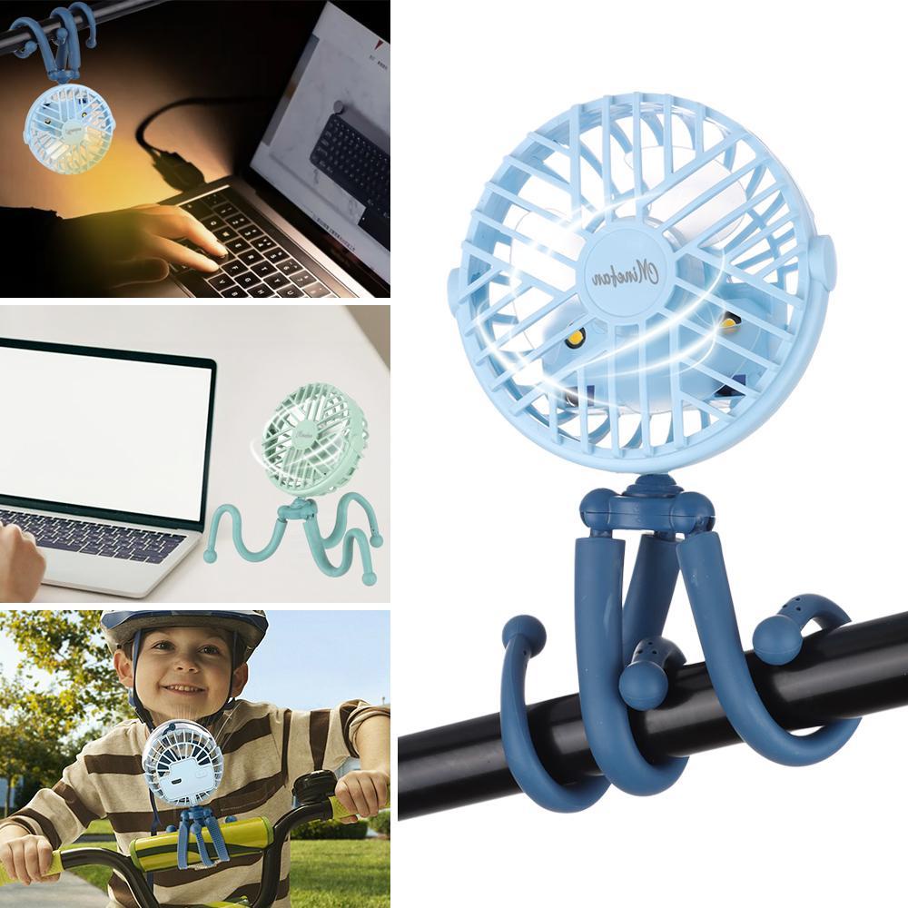 LANSEL Quạt Mini Cầm Tay Gắn Xe Đẩy Em Bé Tiện Dụng