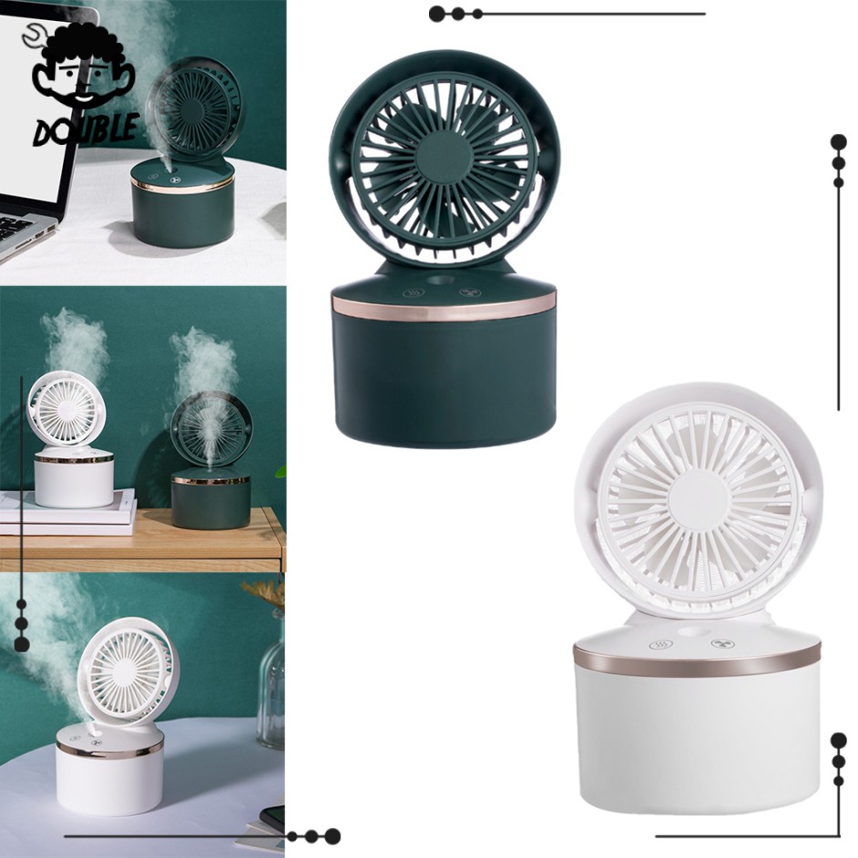 Quạt Làm Mát Không Dây Mini 280ml Di Động Với Cổng USB Đa Ứng Dụng Cho Nhà Ở/Phòng Ngủ/Xe Hơi/Văn Phòng
