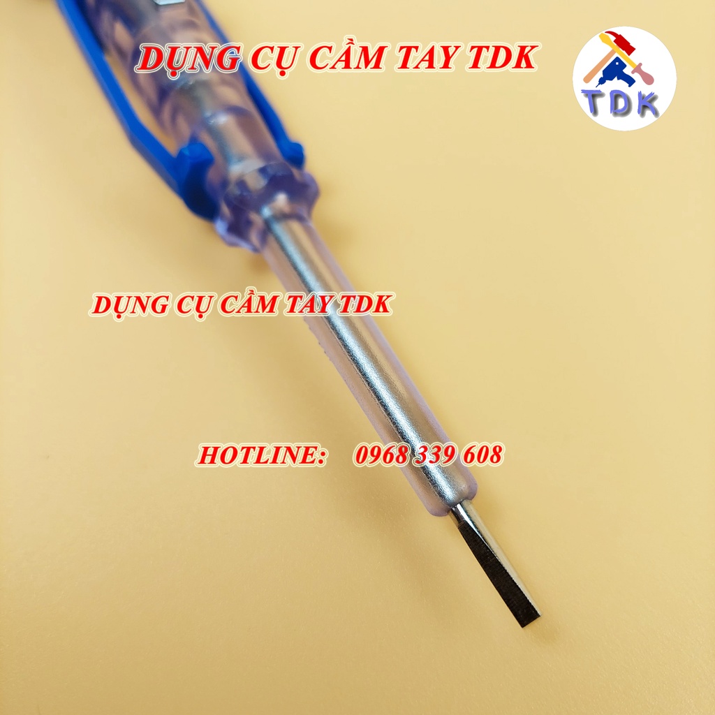 Bút thử điện AC100-500V C-Mart L0037, vít thử điện dài 190mm