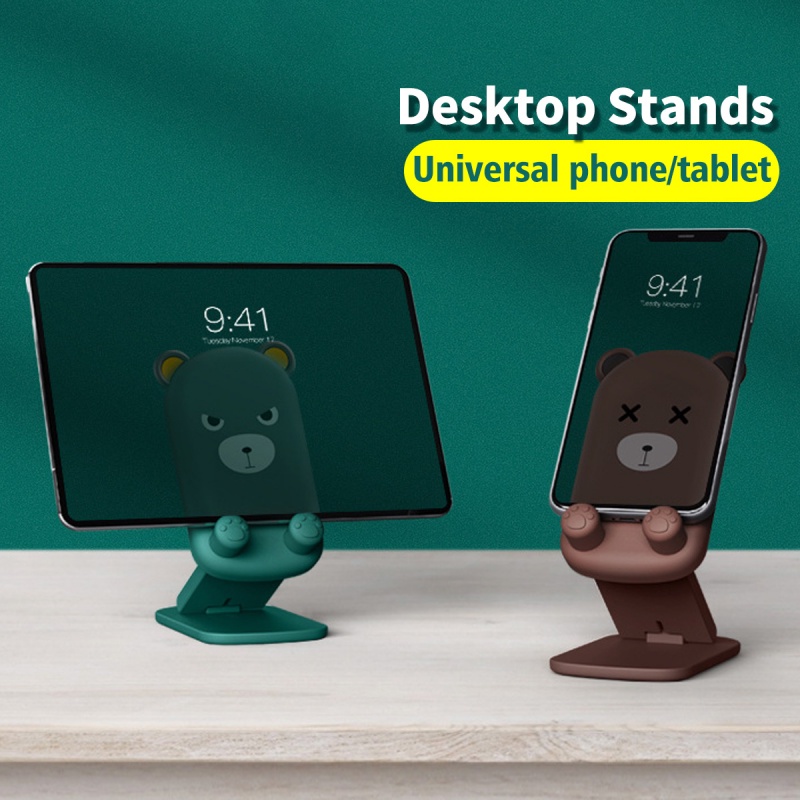 Giá đỡ điện thoại FONKEN kiểu dáng hoạt hình 3D xinh xắn thích hợp cho Iphone Ipad Samsung Huawei Xiaomi