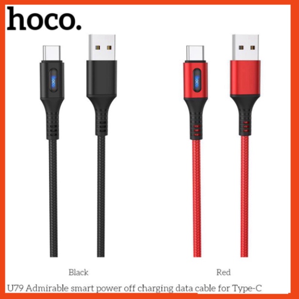 Cáp Sạc Tự Ngắt Thông Minh Hoco U79 Chân IP/Micro usb/Type C. Dài 1.2M  PKCH8886