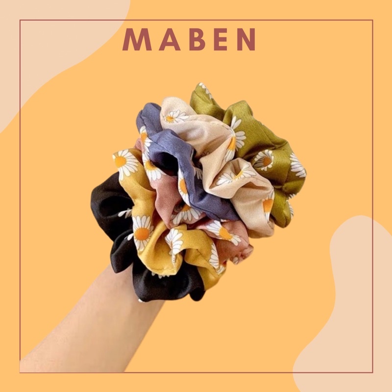 Dây buộc tóc scrunchies dây cột tóc scrunchies - Maben