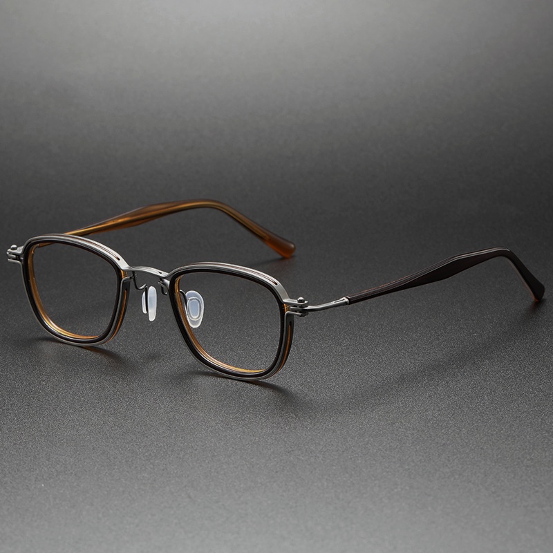 Ta.vat Vòng Đệm Hình Oval Hẹp Hẹp + Gọng Titan Thiết Kế Mezzanine Với Kính Quang Học RLT5861