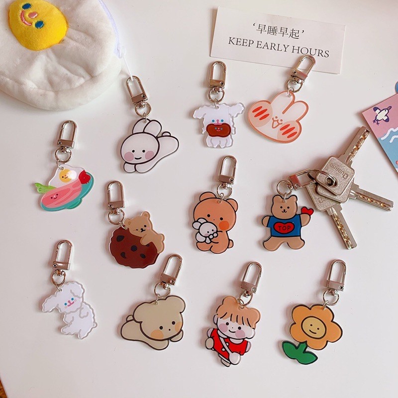 Keyring 20 mẫu móc chìa khoá , điện thoại hoạt hình - tiemcuaan