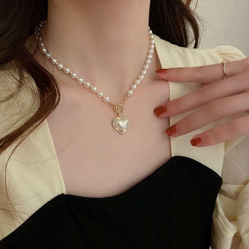 Vòng cổ Ngọc Trai Sang Trọng Thời Trang Thu Đông Cho Nữ