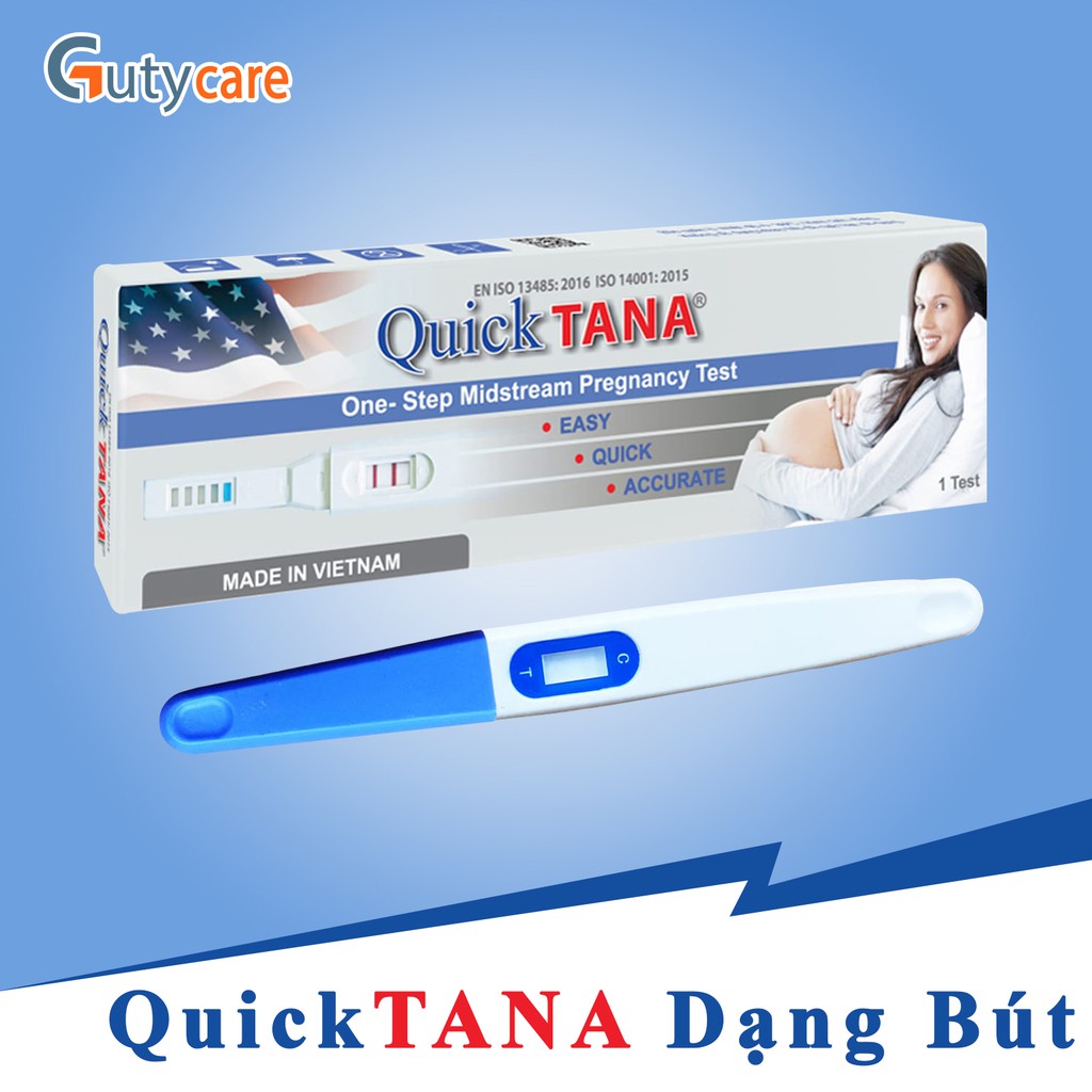 Bút thử thai Quicktana phát hiện thai sớm cho kết quả chính xác, nhanh và đảm bảo - Hộp 1 bút