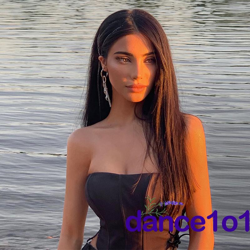 Áo không dây màu trơn thời trang quyến rũ cho nữ