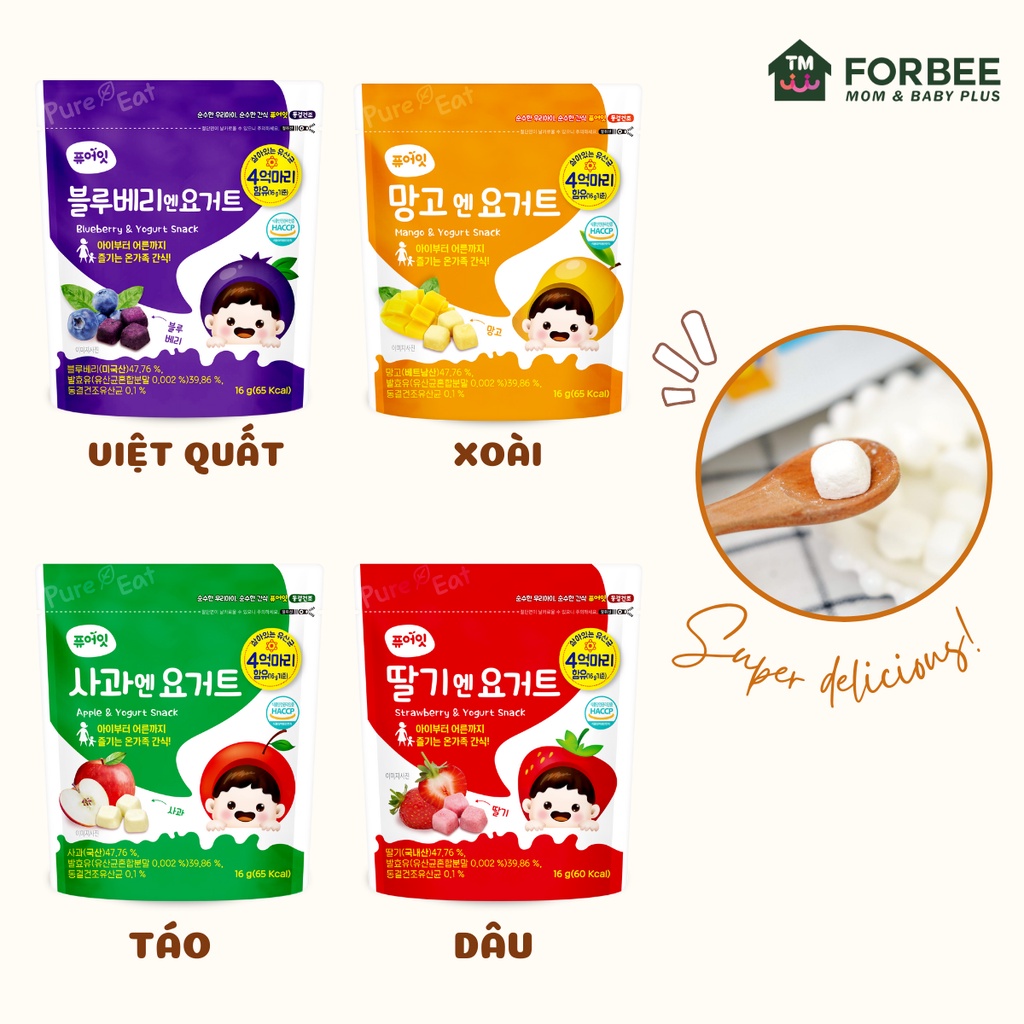 Snack Sữa Chua Khô Naebro - Sữa chua sấy khô cho trẻ từ 6 tháng tuổi - FORBEE