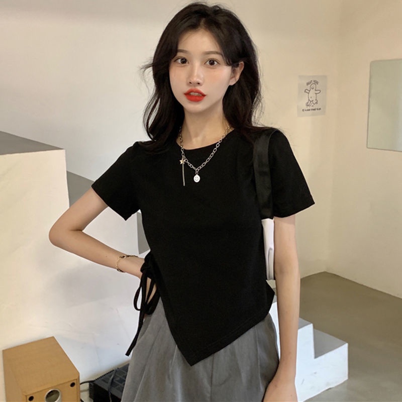 Áo Thun Ngắn Tay Phong Cách Hàn Quốc Năng Động Dành Cho Nữ