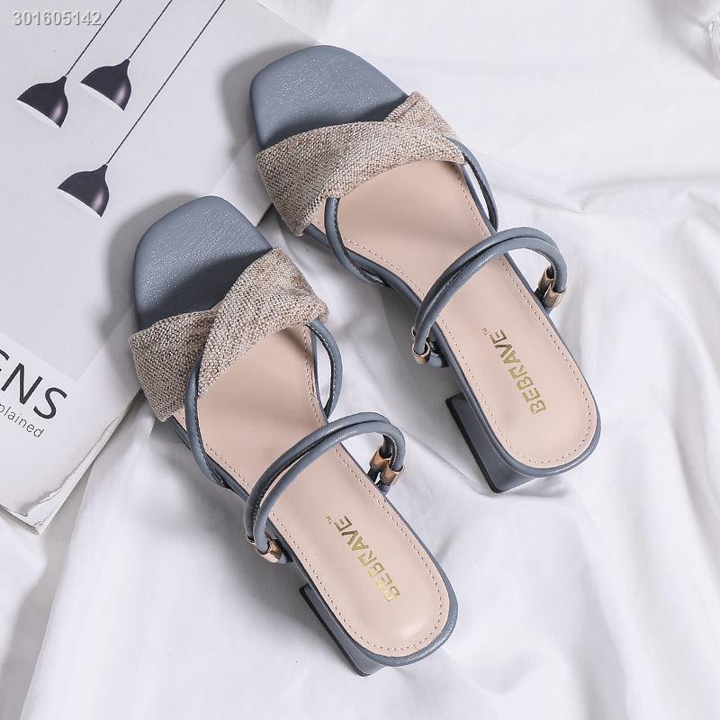 Xăng đan cao gót thời trang mùa hè dành cho nữ 2021