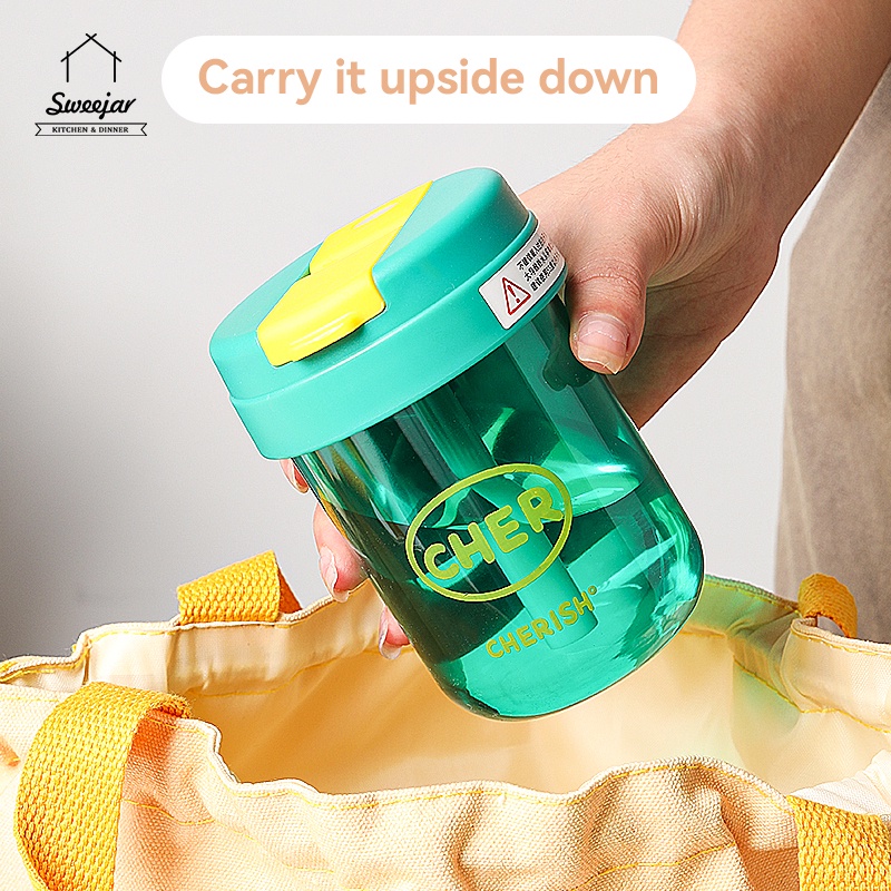 Cốc uống nước SWEEJAR bằng silicone PC chịu nhiệt tốt dung tích 300ml