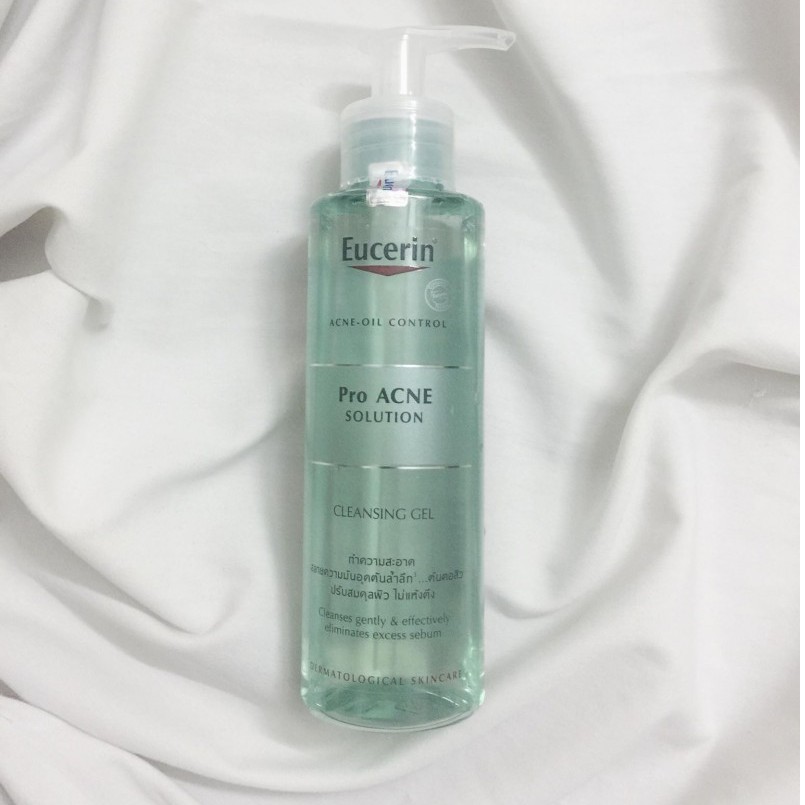 Gel rửa mặt cho da dầu mụn EUCERIN ProAcne Solution cleansing gel 200ml