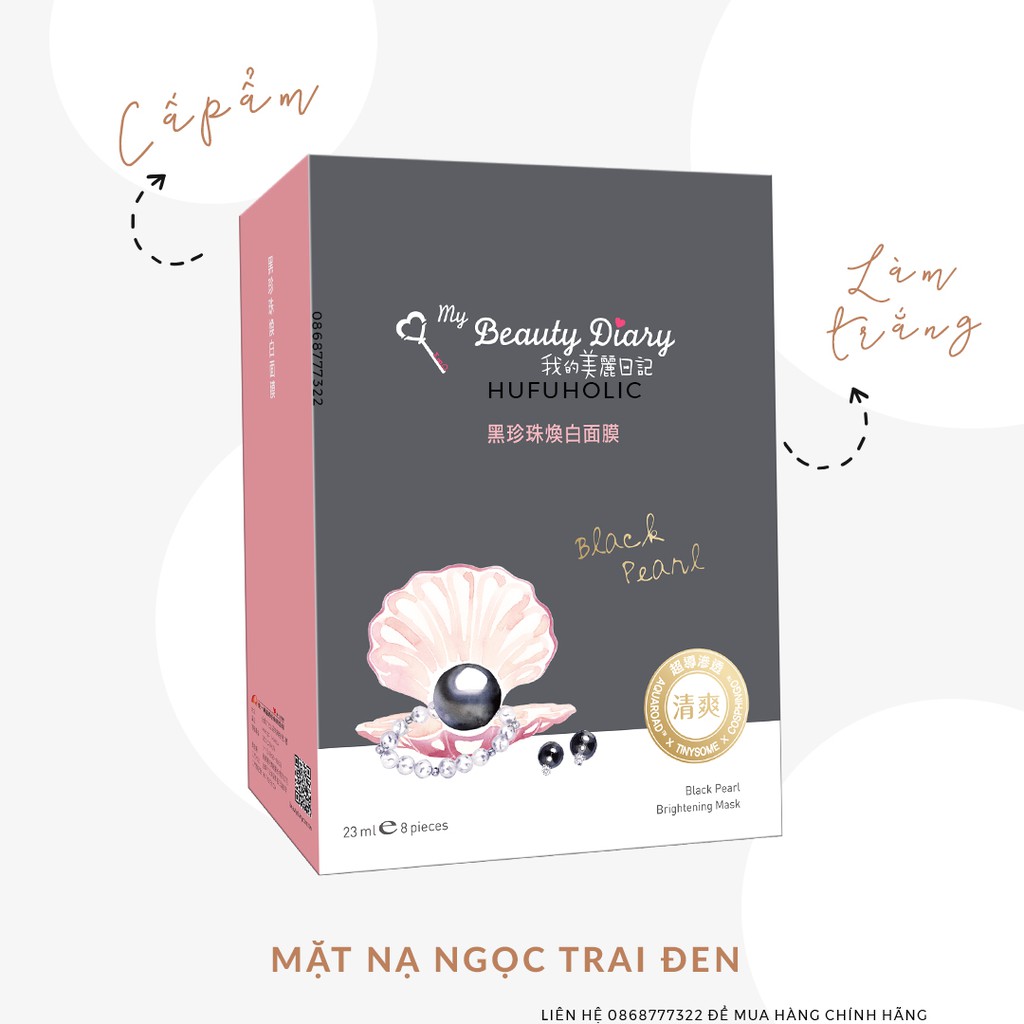 My Beauty Diary (Đài) - Bản phổ thông đầy đủ các loại mặt nạ: Trai đen, Tổ Yến, Natto, lô hội, mbd MBDM04