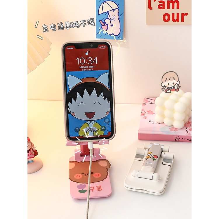 Đế điện thoại cute tiện dụng tặng kèm sticker - UniLabel