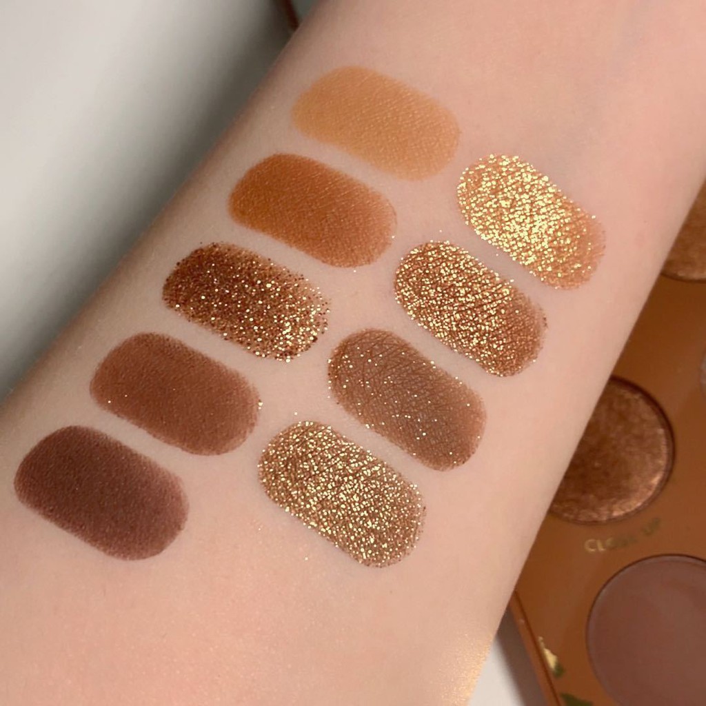 Bảng phấn mắt nhũ lì 9 ô tông nâu cá tính Guicami Wild Child Senabeauty | BigBuy360 - bigbuy360.vn