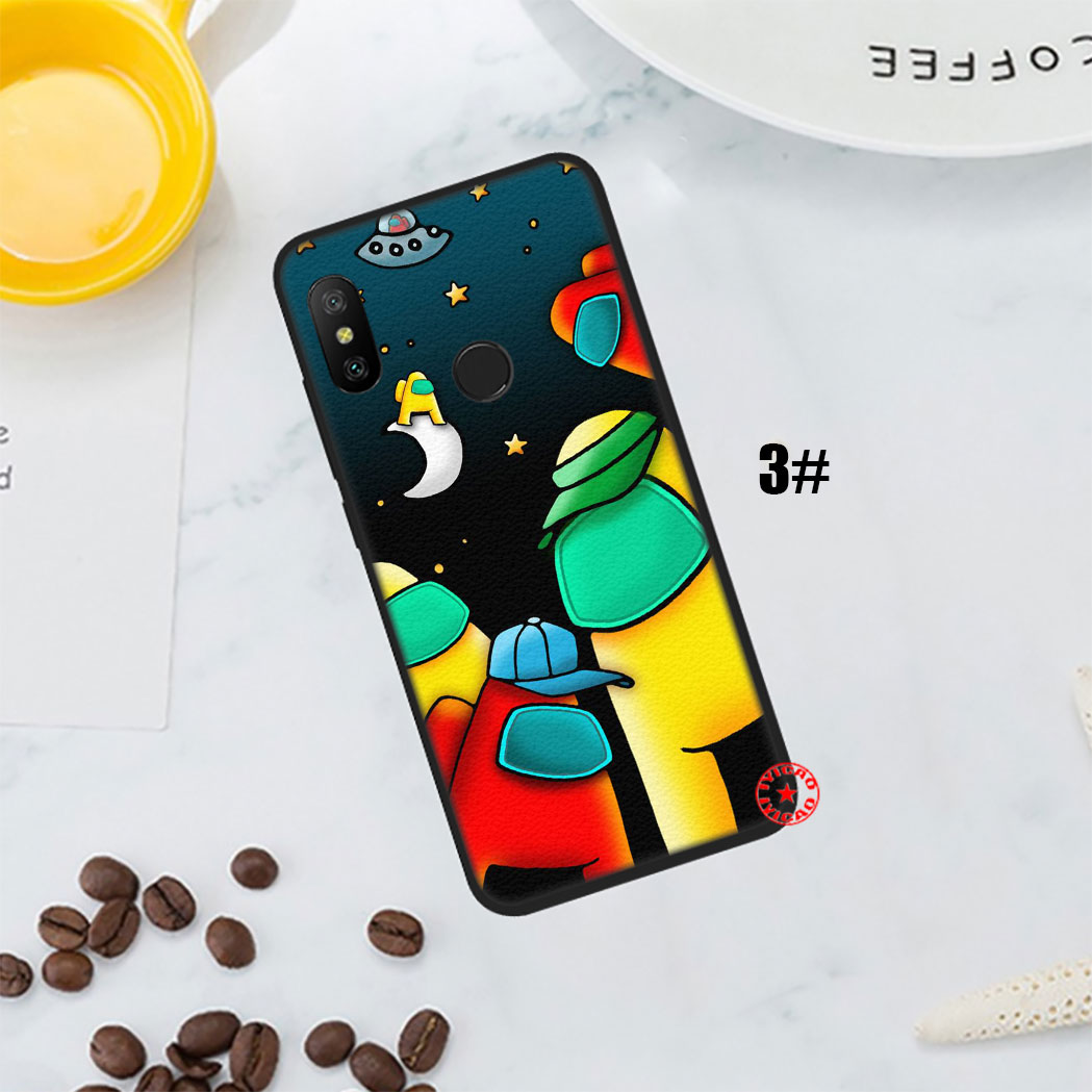 Ốp Điện Thoại Silicon Mềm Họa Tiết Among Us Dễ Thương 9qf Cho Xiaomi Redmi Note 5 6 7 Pro 4x