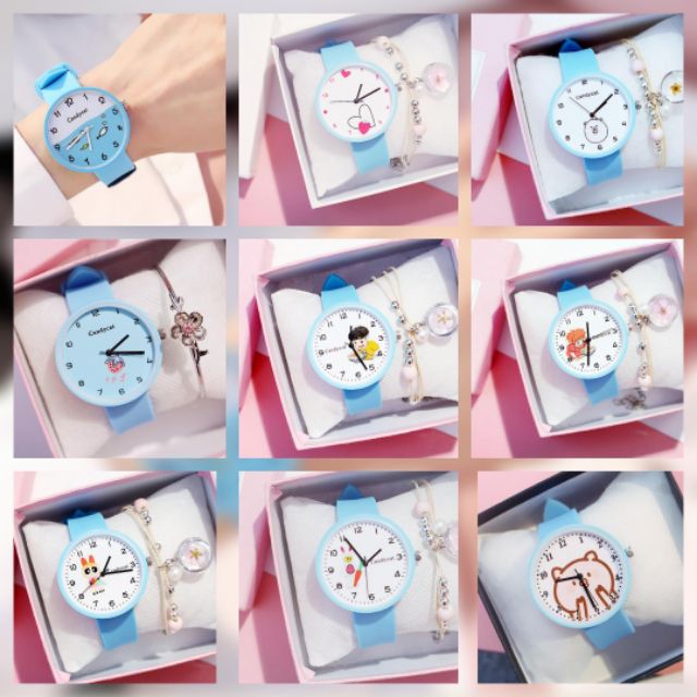 (Ko lắc- mặt ngẫu nhiên) Đồng hồ thời trang nữ dây cao su Candycat C0 NHIỀU MẶT CUTE | BigBuy360 - bigbuy360.vn