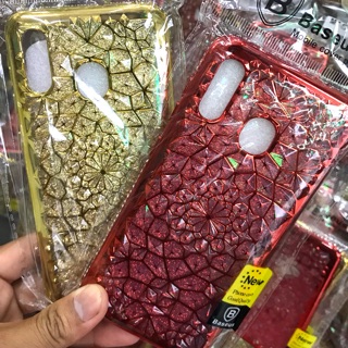 Ốp lưng Samsung A20 viền dẻo đính đá 3D cao cấp