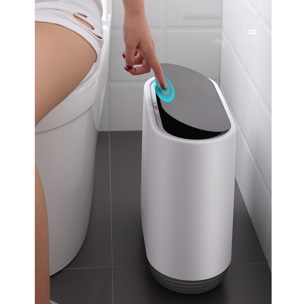 THÙNG ĐỰNG RÁC ECOCO THÔNG MINH ẤN NẮP ĐẬY DUNG TÍCH 10L | BigBuy360 - bigbuy360.vn