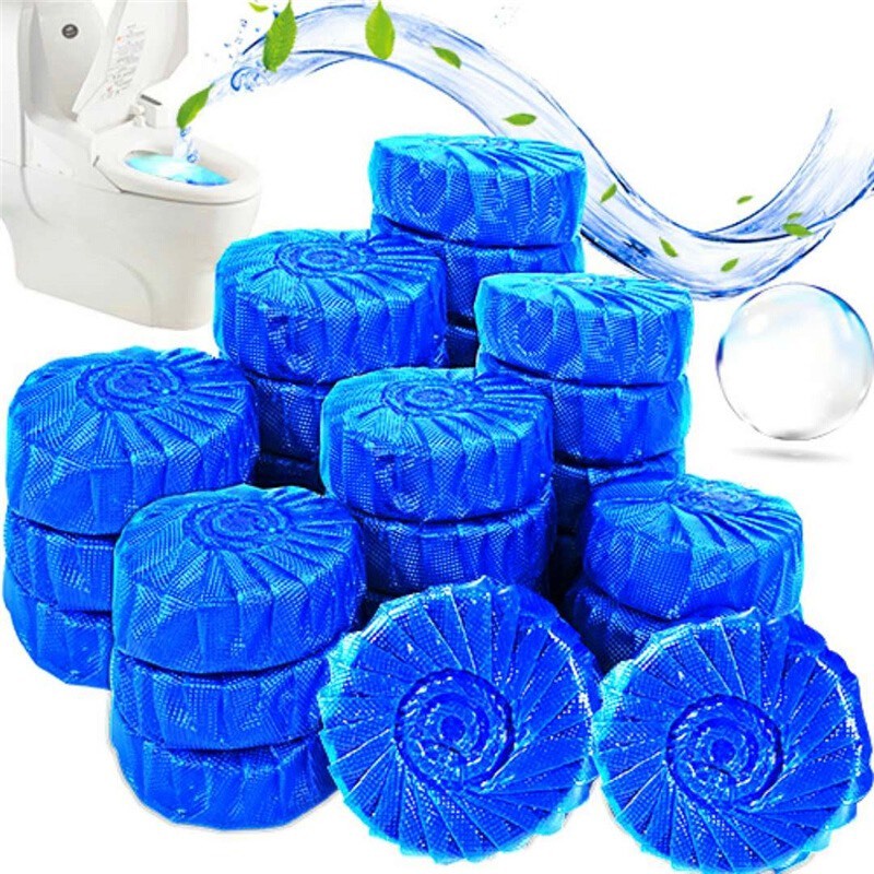 Viên thả bồn cầu khử mùi diệt khuẩn vệ sinh toilet thế hệ mới tẩy sạch mọi bám bẩn - Bịch 10 viên