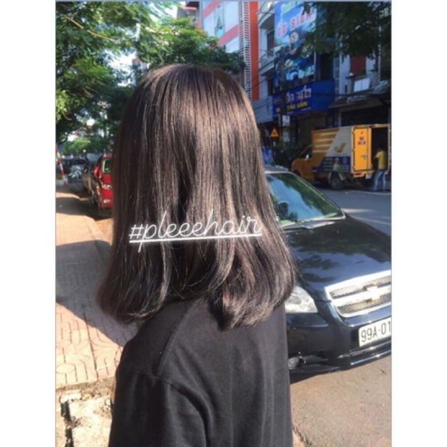 [KHÔNG TẨY] THUỐC NHUỘM TÓC MÀU THAN CHÌ +tặng oxy trợ dưỡng và găng tay | BigBuy360 - bigbuy360.vn