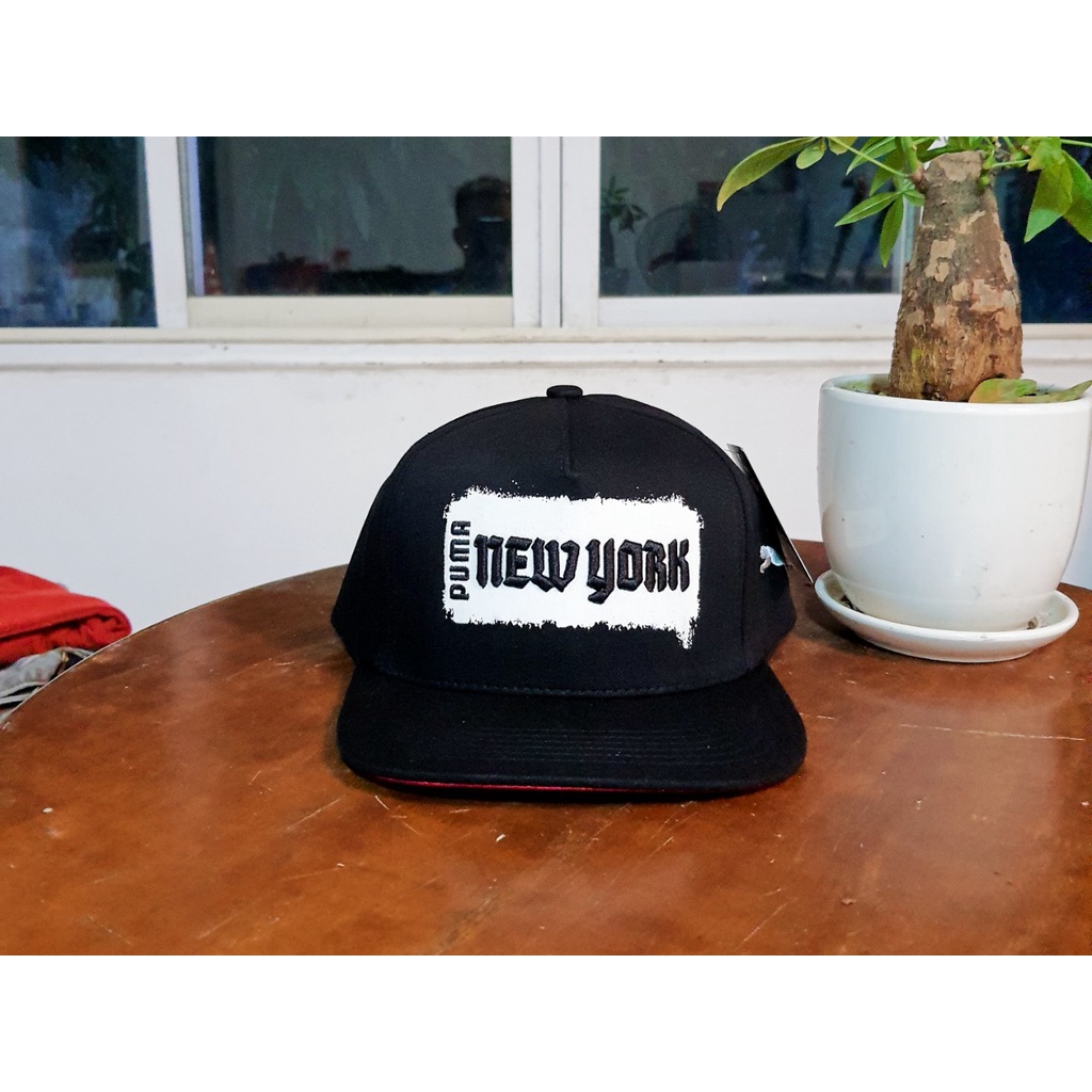Nón Snapback Pu-ma New York đen cao cấp hàng vnxk