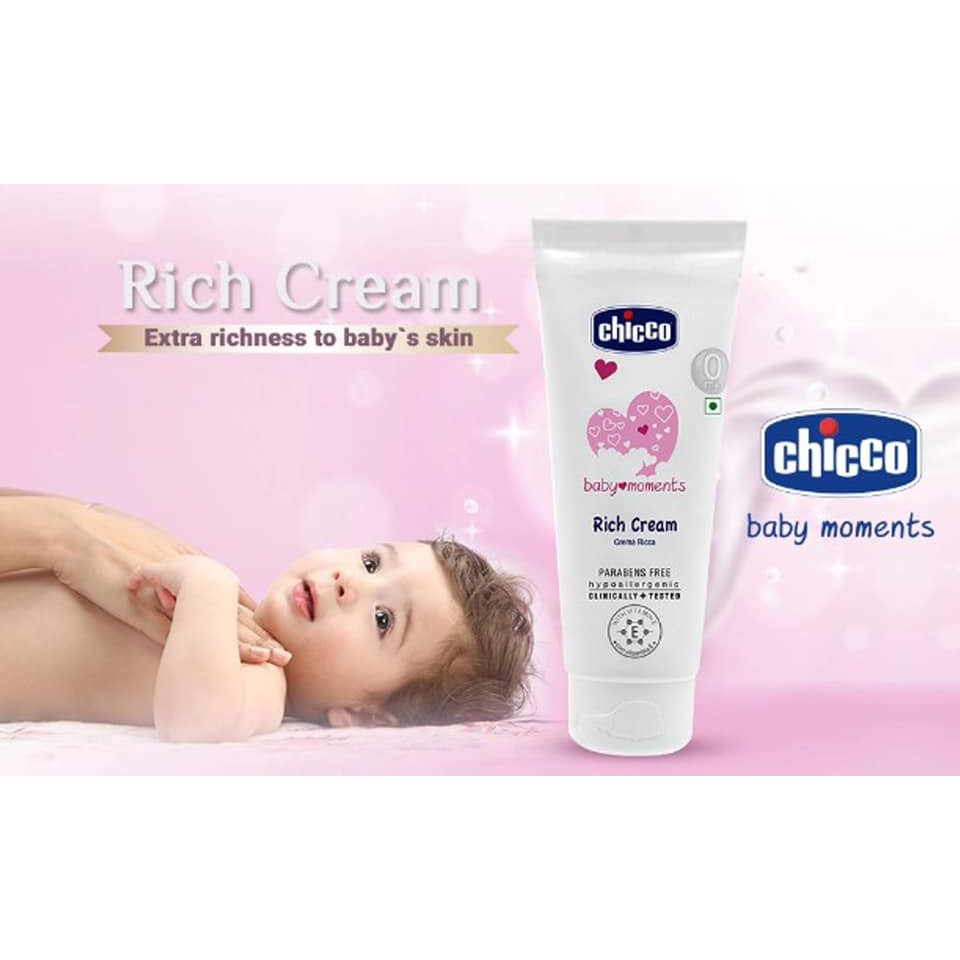 KEM DƯỠNG ẨM CHỨA OMEGA VÀ VITAMIN E CHICCO 0M+ 100ML