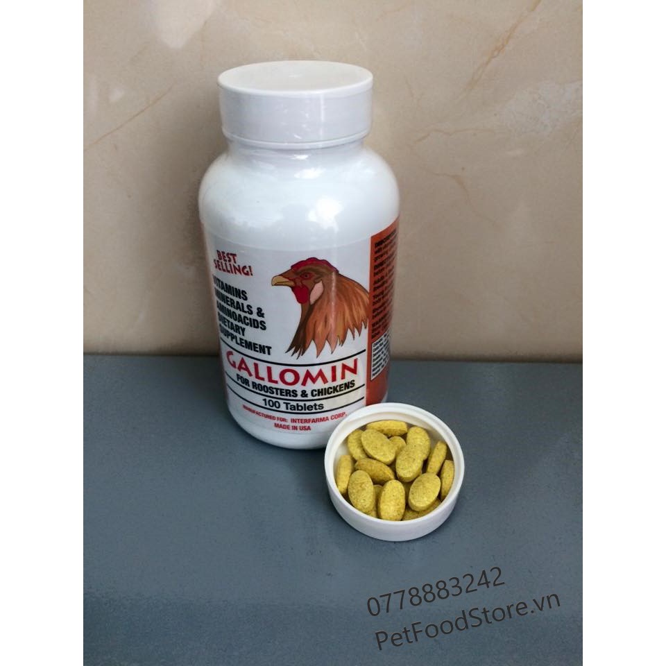 Gallomin (50v) - Thuốc Chiến Kê