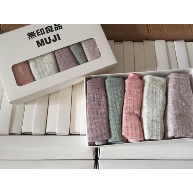 HỘP 5 QUẦN CHIP NỮ COTTON MUJI XUẤT NHẬT [ SHOP AHODA ]