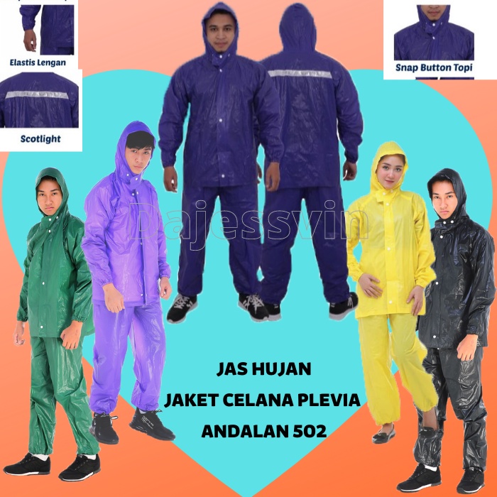 Bộ quần áo đi mưa Plevia Andalan 502 dành cho nam và nữ