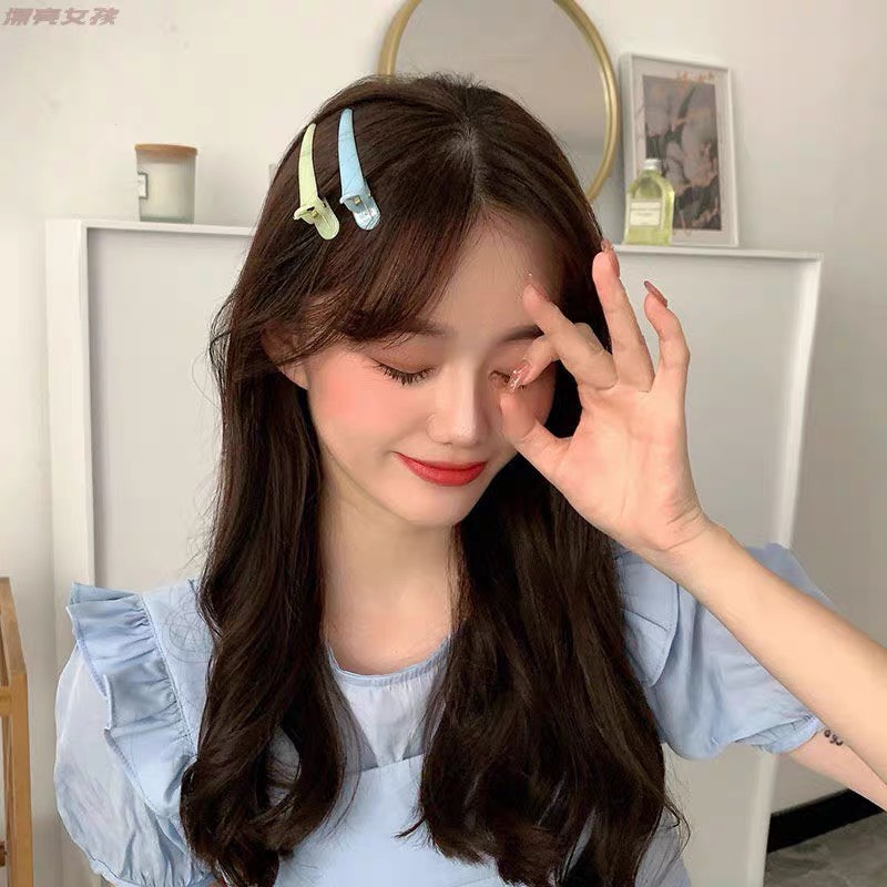 Set 4 kẹp tóc mỏ vịt đẹp nhiều màu mới phong cách hàn quốc hot trend KC49