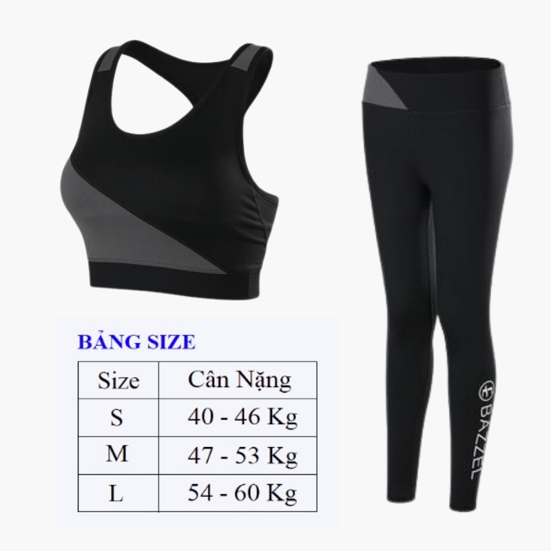 Bộ quần áo tập Gym Yoga, bộ quần áo thể thao nữ AD02 Kèm Mút Ngực Siêu nâng mông, co giãn 4 chiều, thoáng mát