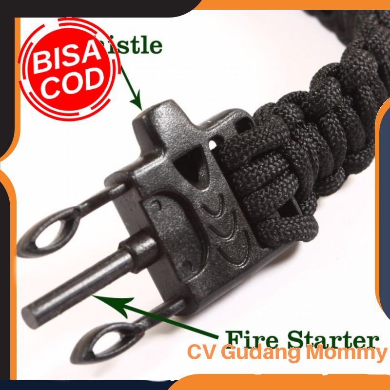 Vòng Tay Paracord Sinh Tồn Kèm Đánh Lửa Imsk03