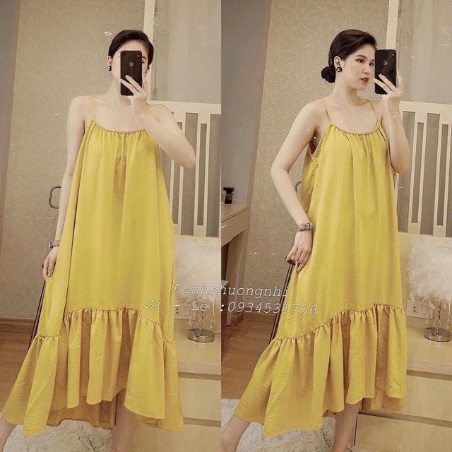 váy 2 dây đuôi cá chất đũi điệu đà | BigBuy360 - bigbuy360.vn