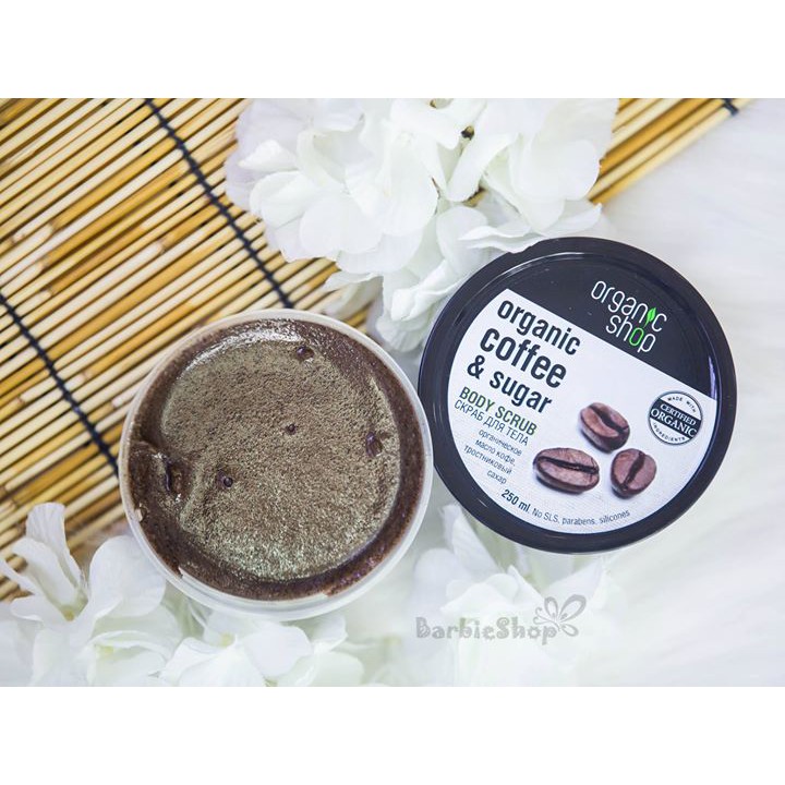 Tẩy Da Chết Toàn Thân Organic Shop Body Scrub Chocolate