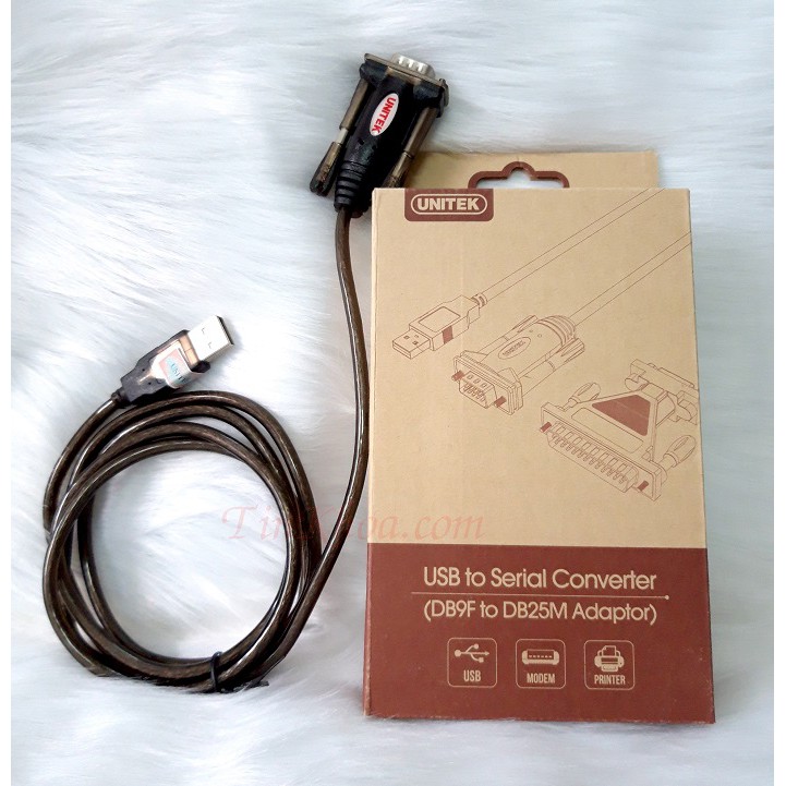Cáp USB to RS232 (USB to com) Unitek Y-105 | BigBuy360 - bigbuy360.vn