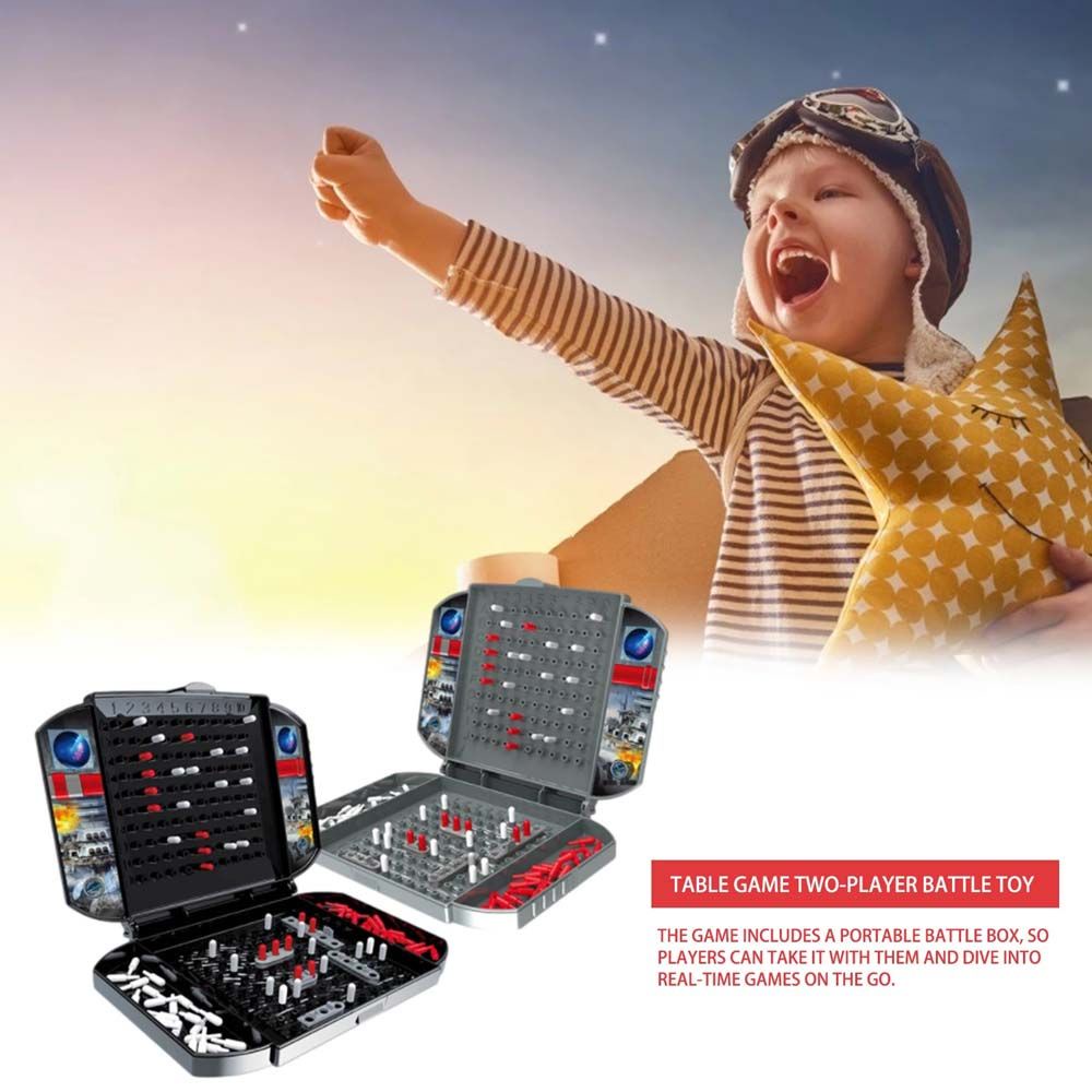 AUGUSTINA Battle Toy Puzzle Chess Toy Puzzle Marine Strategy Toys Battleship Game Strategy Board Naval Combat Game The Classic Game Table Game Tabletop Game
