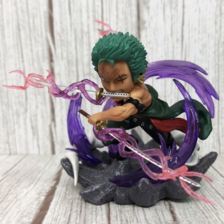 💝[Siêu Sale] Mô hình Chibi Zoro băng mũ rơm( one piece )