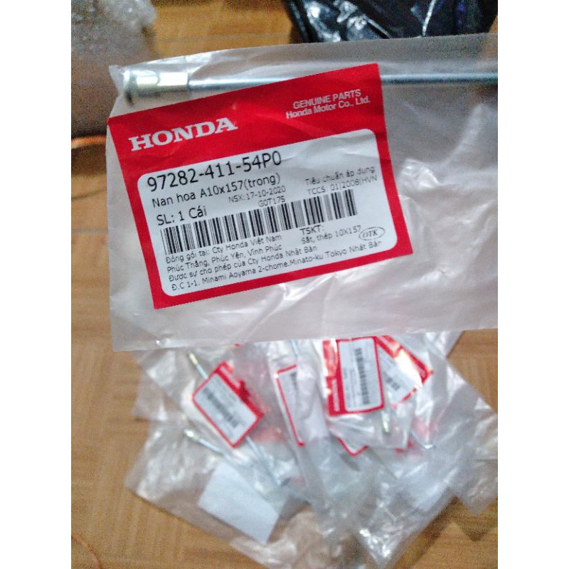 bộ 36 nan hoa gắn bánh sau xe dream chính hãng