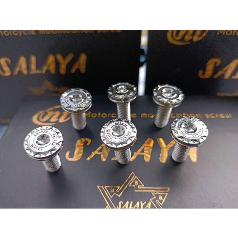 Ốc đĩa bông mai inox salaya 8li20