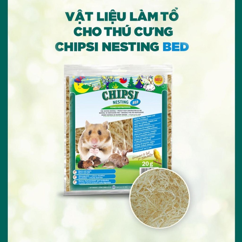 Vật liệu làm tổ Nesting nhập khẩu Đức cho hamster, thỏ, bọ và động vật nhỏ
