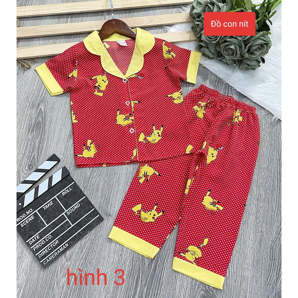 (11-24 KÝ) PIJAMA TAY NGẮN TIỂU THƯ - ĐỒ BỘ TRẺ EM