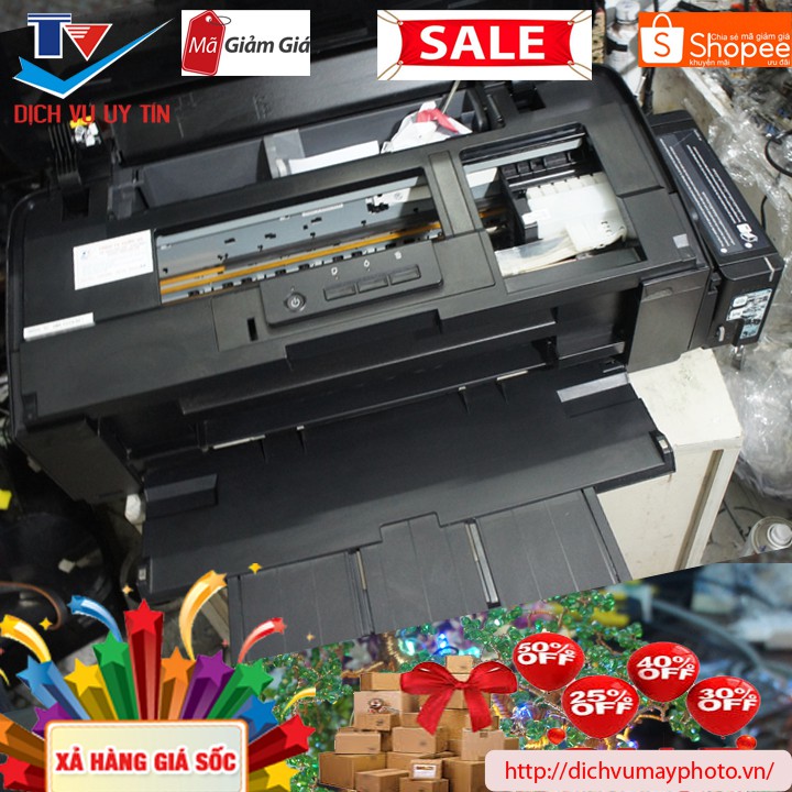 Máy in phun màu Epson L1800 L1300 có bộ dẫn mực ngoài của hãng đẹp trên 70% | BigBuy360 - bigbuy360.vn