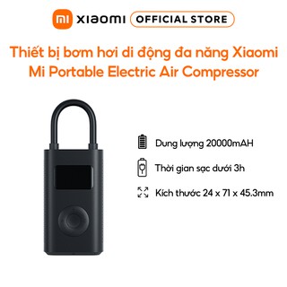 Thiết bị bơm hơi di động đa năng Xiaomi Mi Portable Electric Air Compressor - Hàng chính hãng - Bảo hành 6 tháng