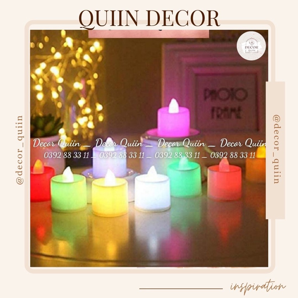 Nến điện tử ❤️ đèn led để bàn nến mini decor, trang trí phòng ngủ( đã kèm pin sẵn )