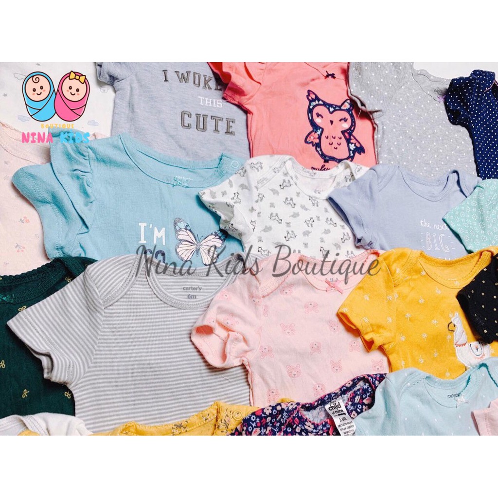 Set 5 áo Bodysuit Cho Bé Trai và Gái (mẫu ngẫu nhiên)