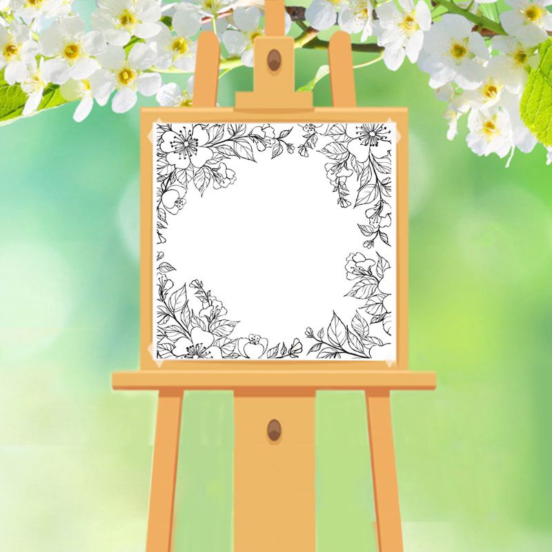 Tem Đóng Dấu Bằng Silicon Trong Suốt Hình Hoa Trang Trí Thiệp Sinh Nhật / Tiệc Sinh Nhật Cho Bé DIY