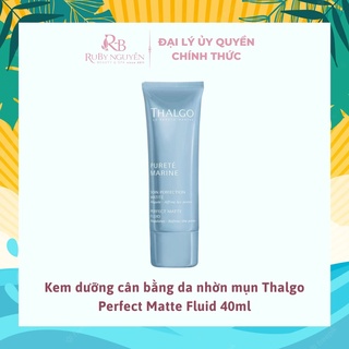 [CÔNG TY] Kem dưỡng cân bằng da nhờn mụn Thalgo Perfect Matte Fluid dịu nhẹ 40ml